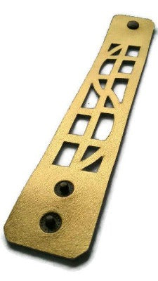Golden The Good Luck, Self Empowering Bracelet. Gold Leather Cuff bracelet. - Handmade Recycled Glass Jewelry