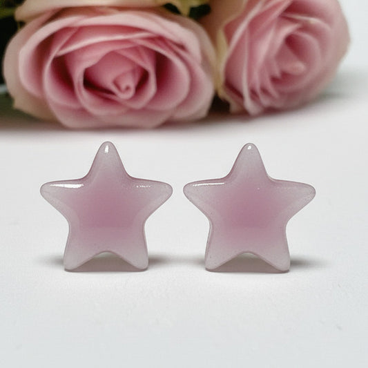PINK Star Studs