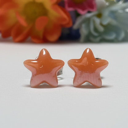 Orange Star Studs