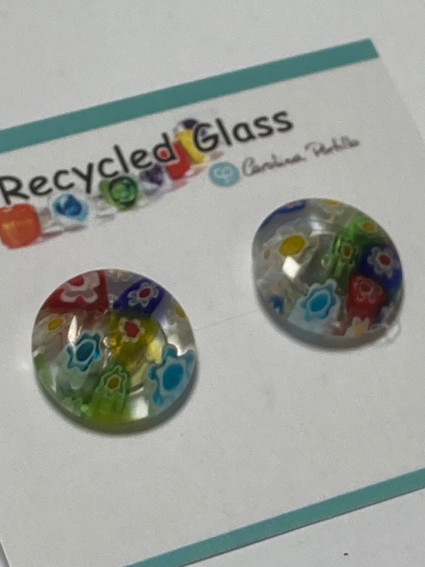 Millefiori Post Studs Earrings