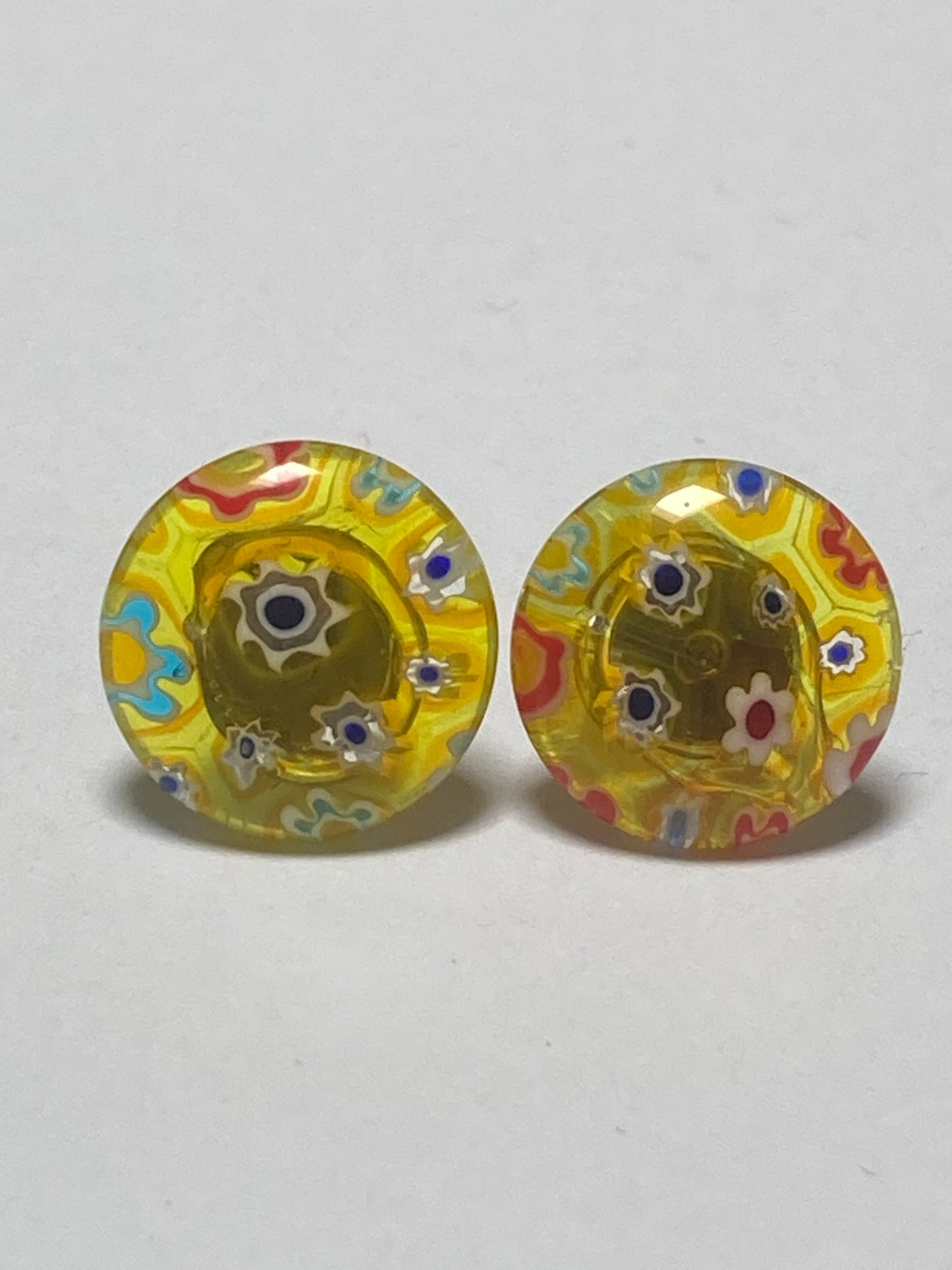 Millefiori Post Studs Earrings