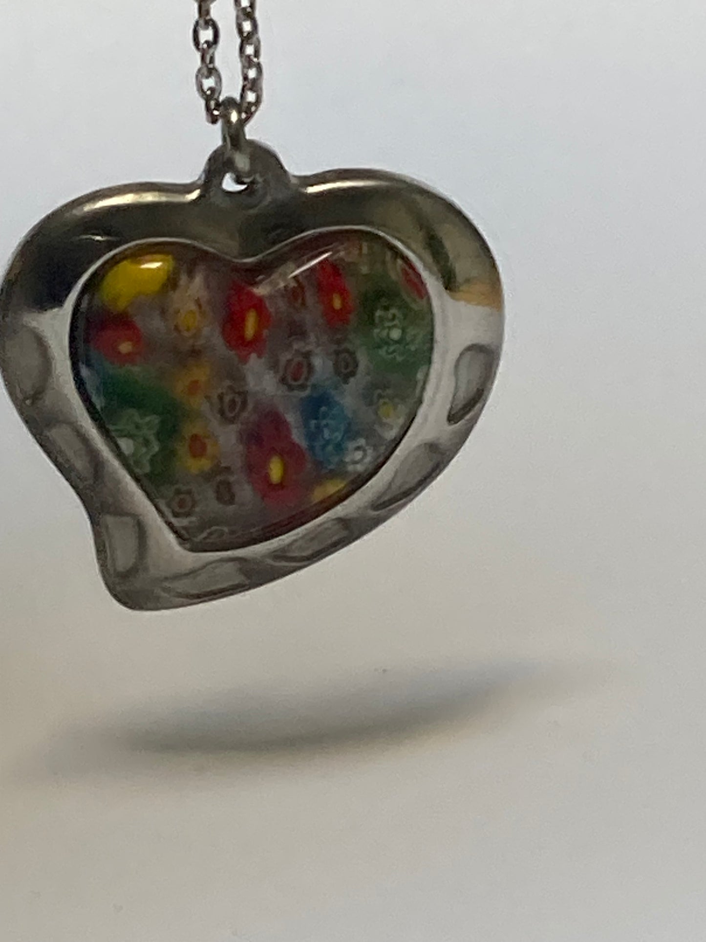 Millefiori Heart Necklace