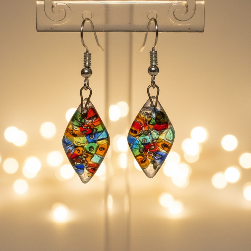 mosaic earrings