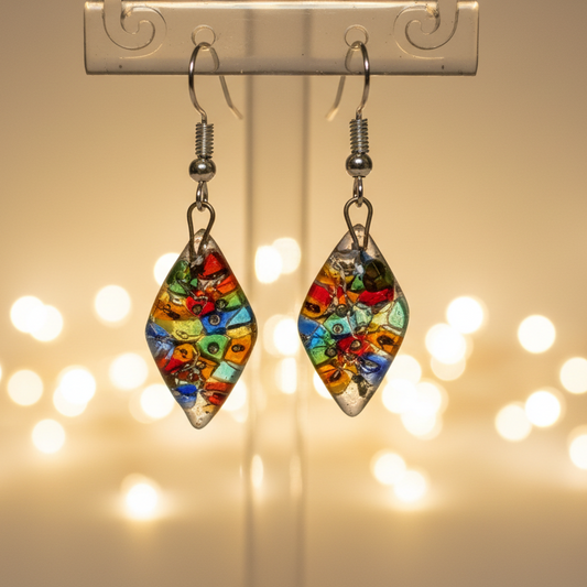 mosaic earrings