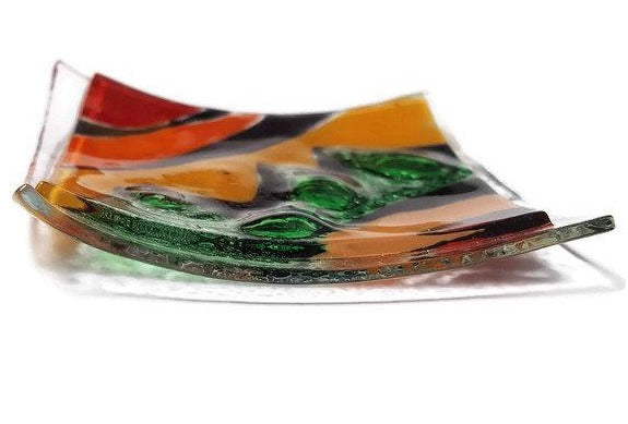 Fun Small Tray. Mini Ring Holder. Fun Small jewelry Dish for decoration. Multi color dish.