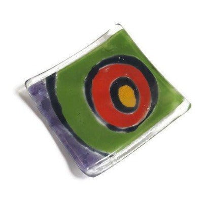 Fun and Colorful Small Tray. Mini Ring Holder. Fun Small jewelry Dish for decoration.